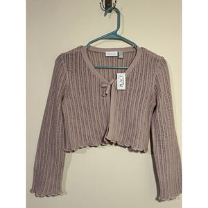 Girls PLACE Pink Cropped Knit Sweater Size 10